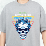 New Adventures Oversized T-shirt (Ash) - Image 2