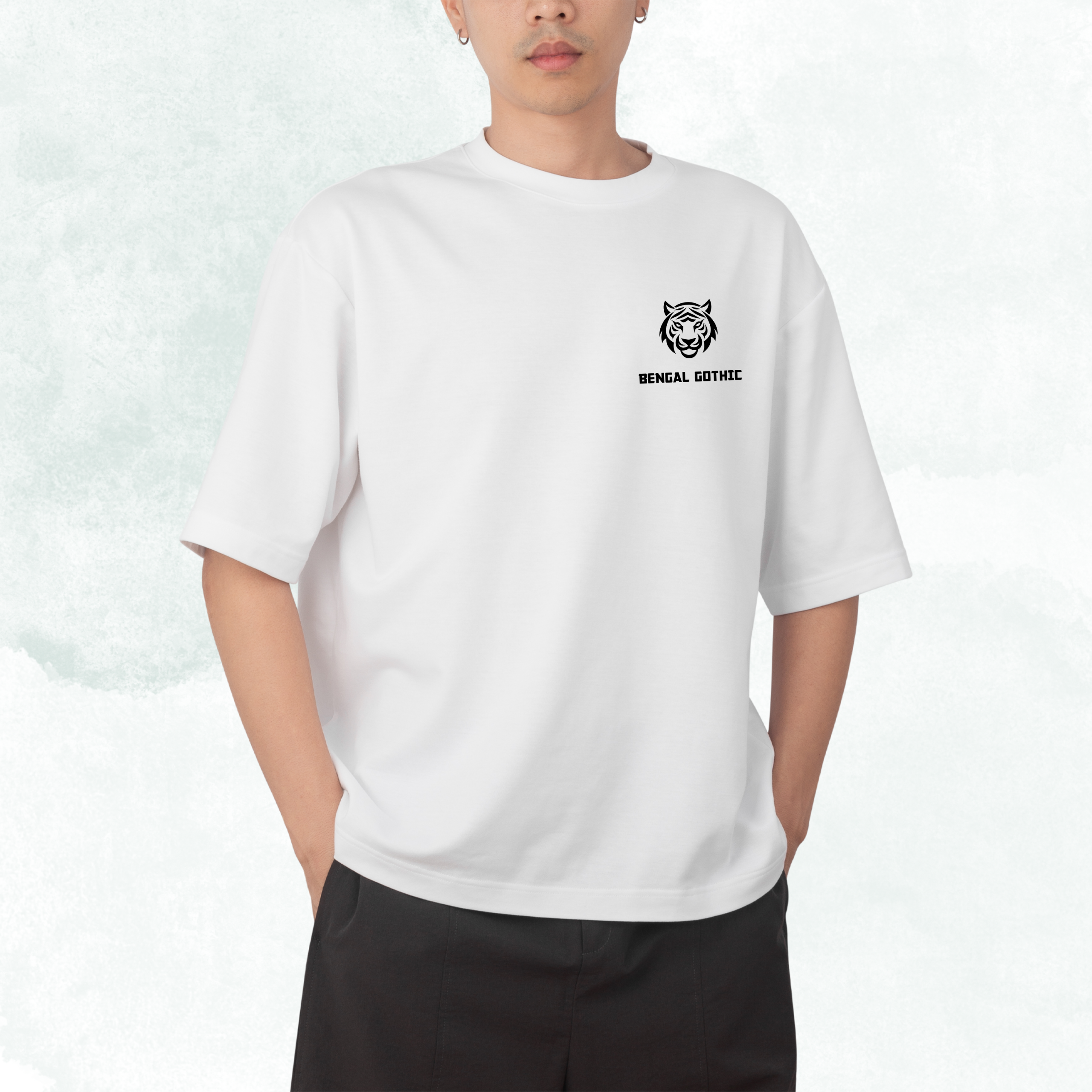 BENGAL GOTHIC T-SHIRT FRONT Bengal Gothic Oversized T-shirt - Image 2