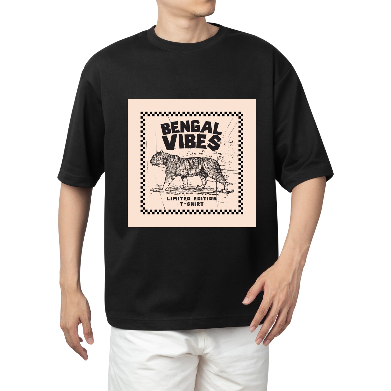 bengal vibes black bengal gothic Bengal Vibes Oversized T-shirt - Image 1