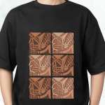Modern Terracotta Oversized T-shirt - Image 2