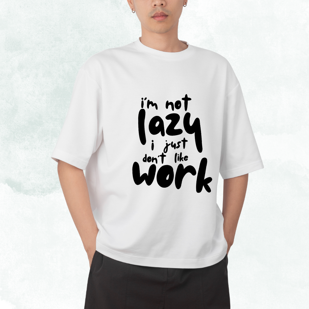 BENGAL GOTHIC (9) I Am Not Lazy Oversized T-shirt - Image 1