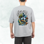 Good Vibes Oversized T-shirt (Ash)