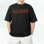 Heritage Themed Oversized T-shirt (Black)