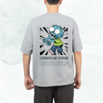 Zombies Are Human Oversized T-shirt (Ash)